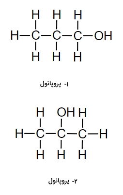 دو ایزومر ساختاری پروپانول