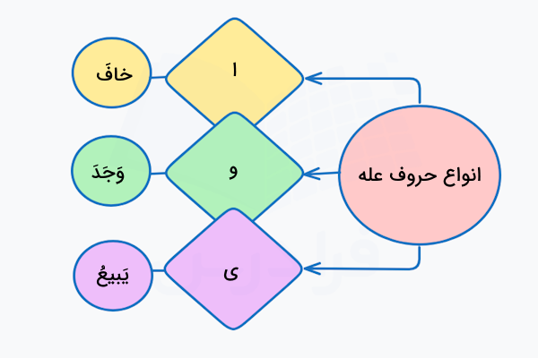 انواع حروف عله