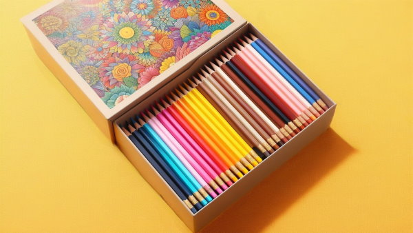 یک جعبه مداد رنگی