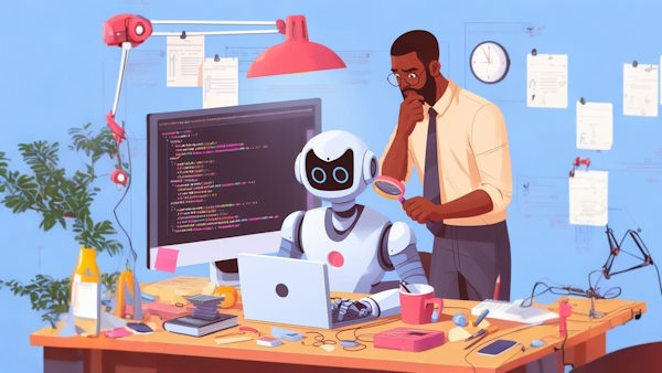 ربات به جای انسان در حال برنامه نویسی است - تقویت برنامه نویسی با هوش مصنوعی