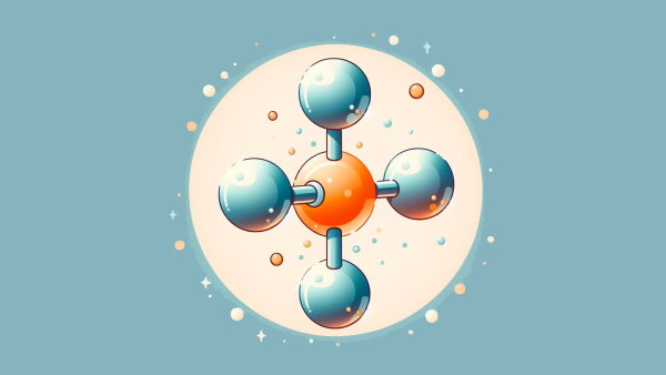 چهار مولکول متصل به هم در پیوند یونی - مقایسه قدرت پیوندهای شیمیایی