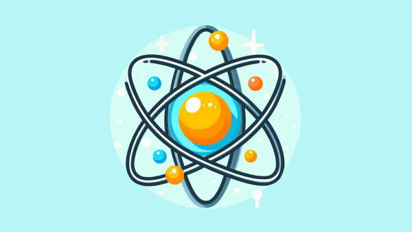 اتم و الکترون های در حال گردش به دور هسته