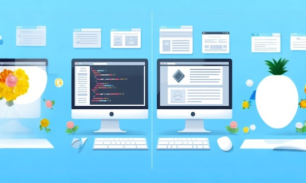 تصویری برای نشان دادن تفاوت طراحی سایت و برنامه نویسی از لحاظ نحوه کار