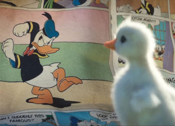 اسکرین شات تبلیغ کمپانی دیزنی به نام little duck