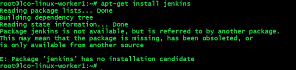 خطا در نصب پکیج Jenkins که در Repository رسمی اوبونتو موجود نیست.
