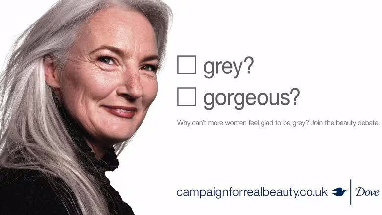 بنر کمپین real beauty برند داو