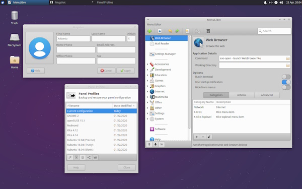 محیط کار توزیع لینوکس Xubuntu 23