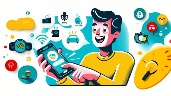 مردی در حال کار با دستیار شخصی هوشمند موبایل است - کاربرد ماشین لرنینگ در ساخت دستیار شخصی مجازی