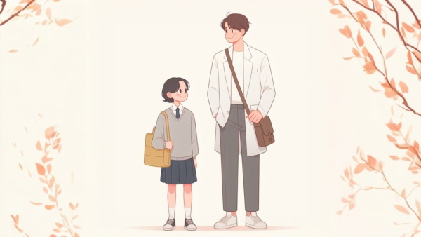 یک پسر قد بلند در کنار یک دختر قد کوتاه