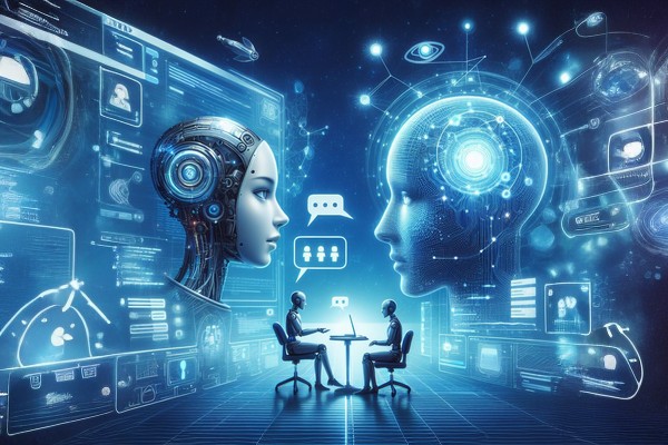 مکالمه ۲ ربات هوش مصنوعی