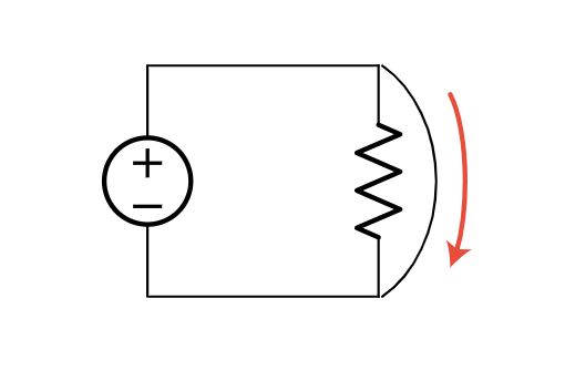 یک سیم لخت باعث اتصال کوتاه در مدار الکتریکی