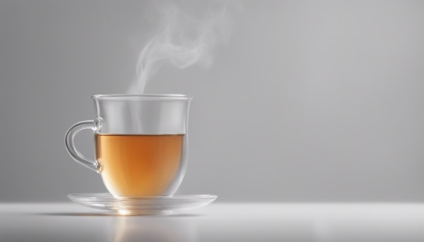 یک فنجان چای داغ با بخار