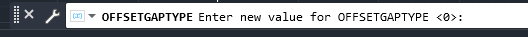 اجرای متغیر سیستمی OFFSETGAPTYPE در اتوکد