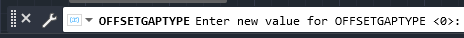 اجرای متغیر سیستمی OFFSETGAPTYPE در اتوکد