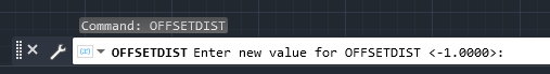 اجرای متغیر سیستمی OFFSETDIST در اتوکد