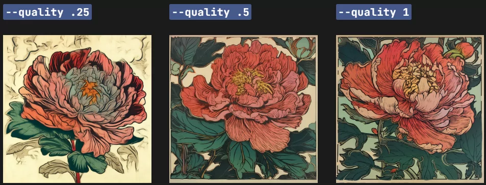 پارامتر Quality در میدجورنی