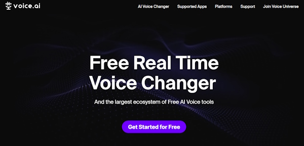 هوش مصنوعی تغییر صدا VoiceAI