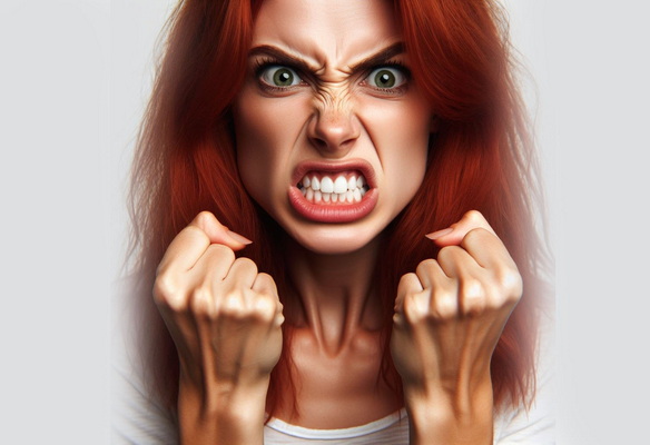 زن عصبانی 