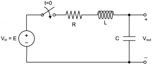 مدار مرتبه دوم که با معادلات دیفرانسیل مرتبه دوم تعریف میشود که شامل مقاومت و خازن و القاگر است