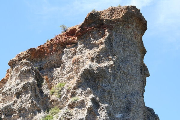یک صخره آبرفتی