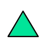 تصویر مثلثی سبز