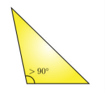 تصویر مثلث منفرجه الزاویه
