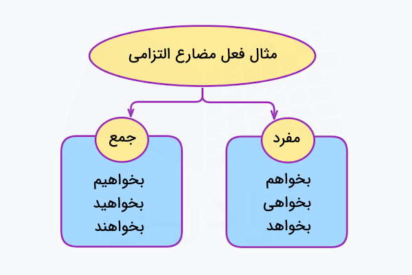 مثال فعل مضارع التزامی