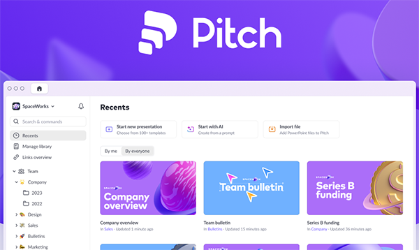 نمایی از رابط کاربری ابزار pitch