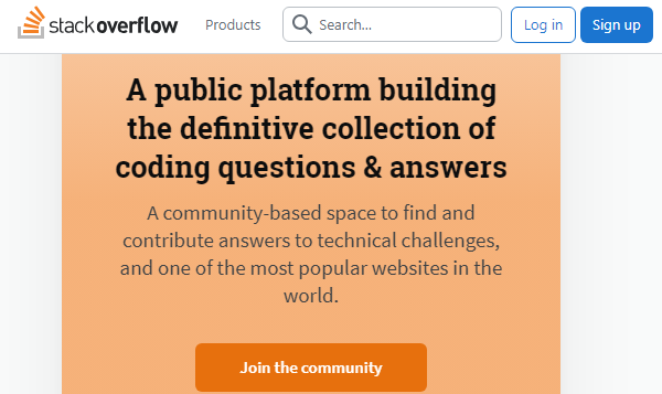 وب سایت Stack Overflow