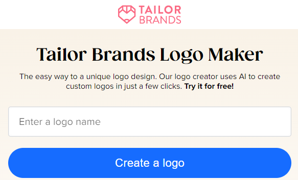 وب سایت tailorbrands