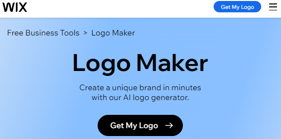 سایت ساخت لوگو با هوش مصنوعی Wix Logo Maker