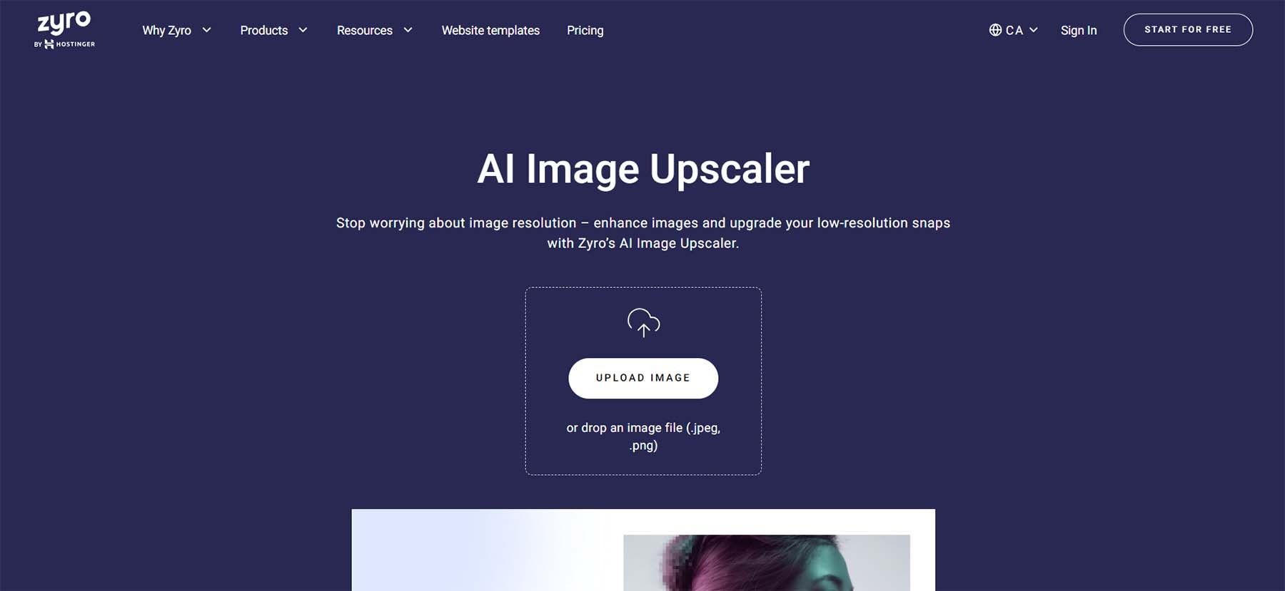 سایت هوش مصنوعی برای upscale کردن تصاویر