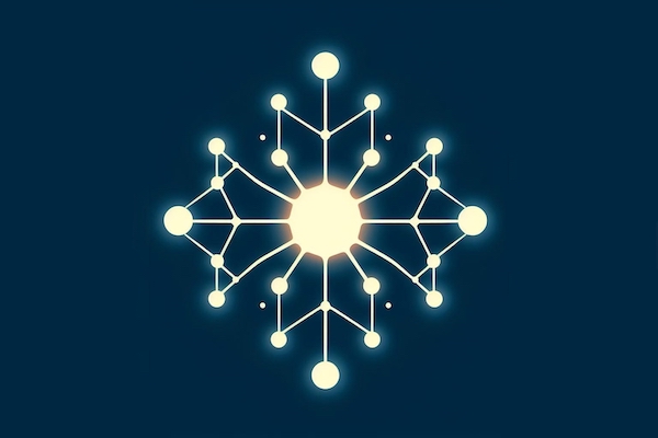 نمادی از شبکه عصبی که بیانگر مفاهیم بسیار مهم دیپ لرنینگ است
