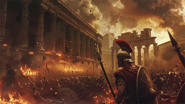 حمله بربرس ها به روم باستان