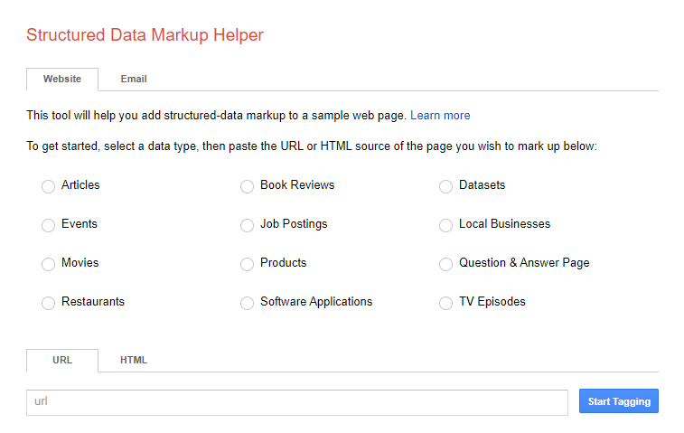 ابزار google structured data helper