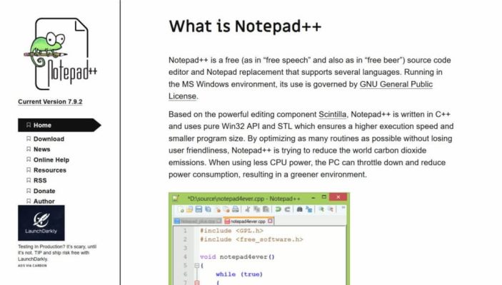 ویرایشگر کد ++notepad - بهترین IDE برای PHP