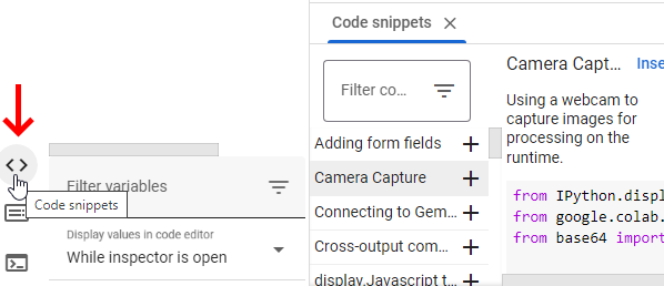 قطعه کدهای آماده در گوگل کولب