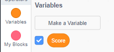 ایجاد متغیر Score