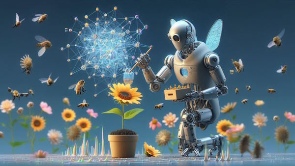 ربات هوش مصنوعی از نحوه گرده افشانی گلها برای طراحی الگوریتم استفاده می کند