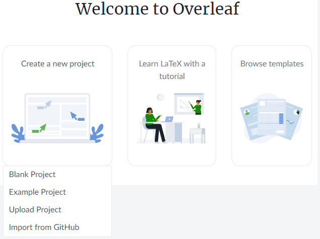 ورود به وب‌سایت Overleaf برای تمرین و آموزش لتکس