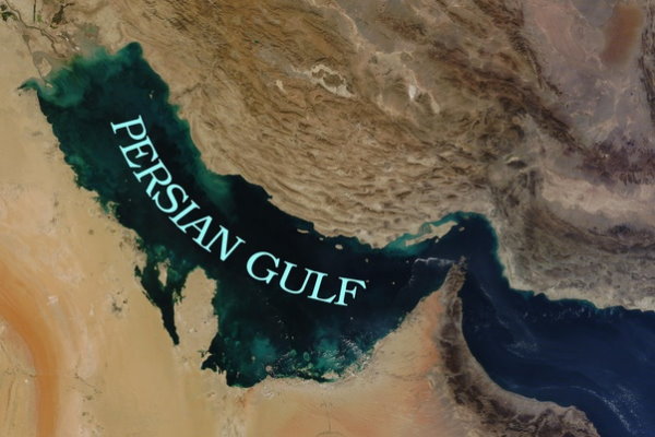 تصویر ماهواره‌ای خلیج فارس