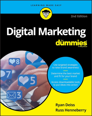 جلد کتاب digital marketing for dummies