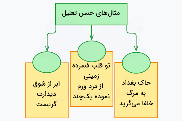مثال های حسن تعلیل