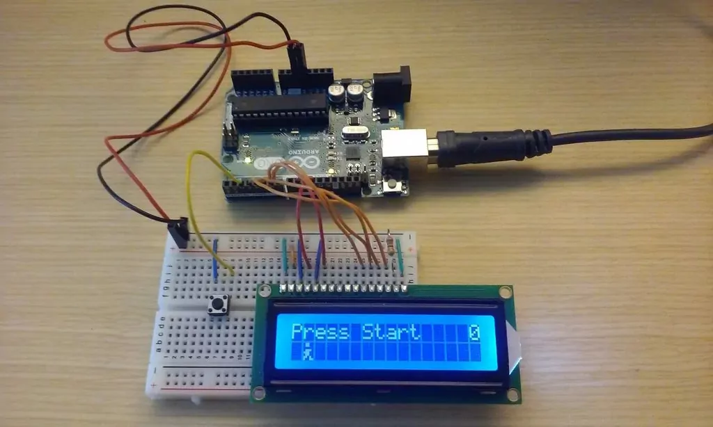 ماژول LCD و اتصالات آن روی بردبورد