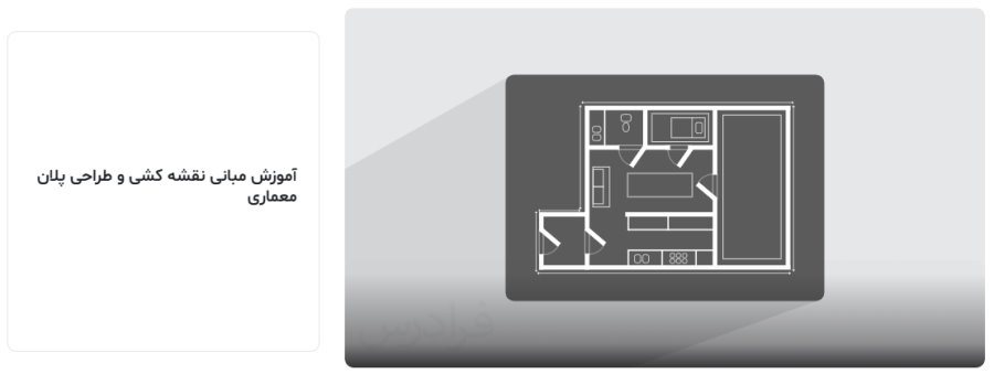 بنر فیلم آموزش مبانی نقشه‌ کشی و طراحی پلان معماری