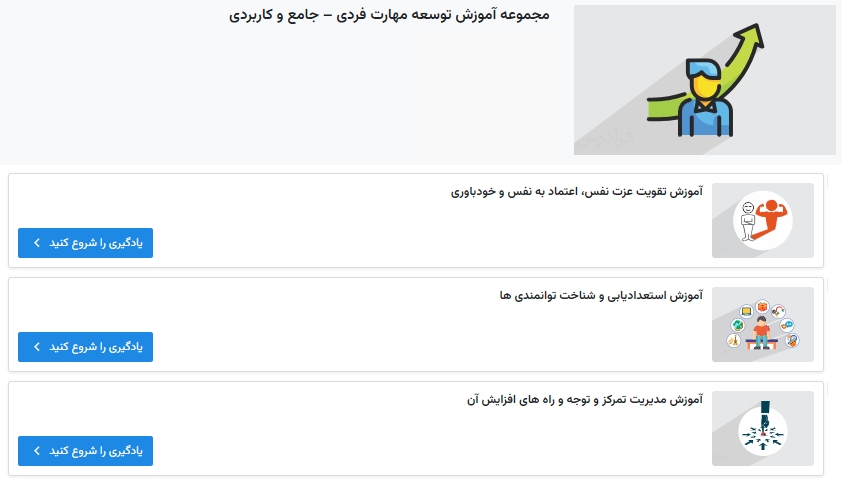 مجموعه فیلم آموزش توسعه فردی فرادرس