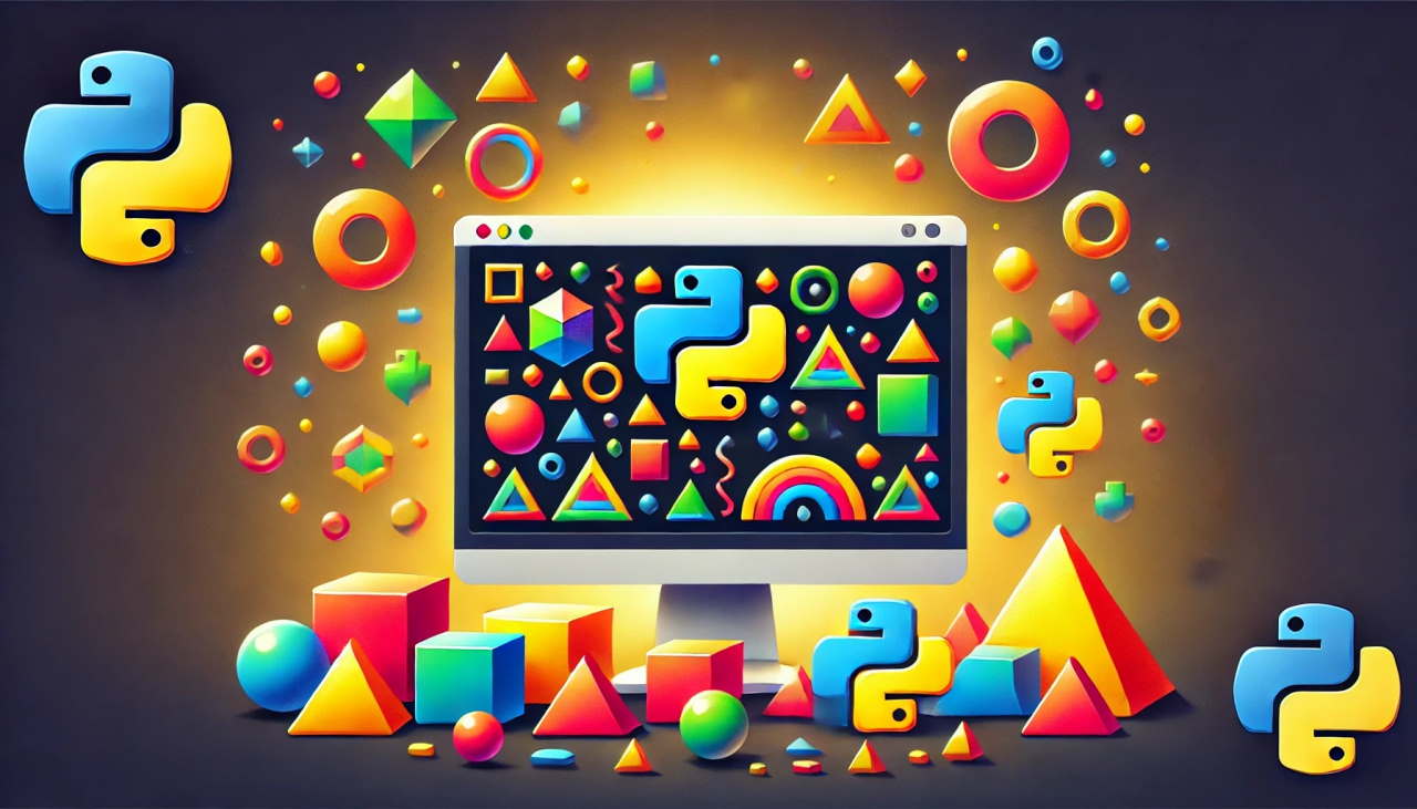 کد رسم شکل در پایتون – کد ترسیم اشکال گرافیکی مختلف