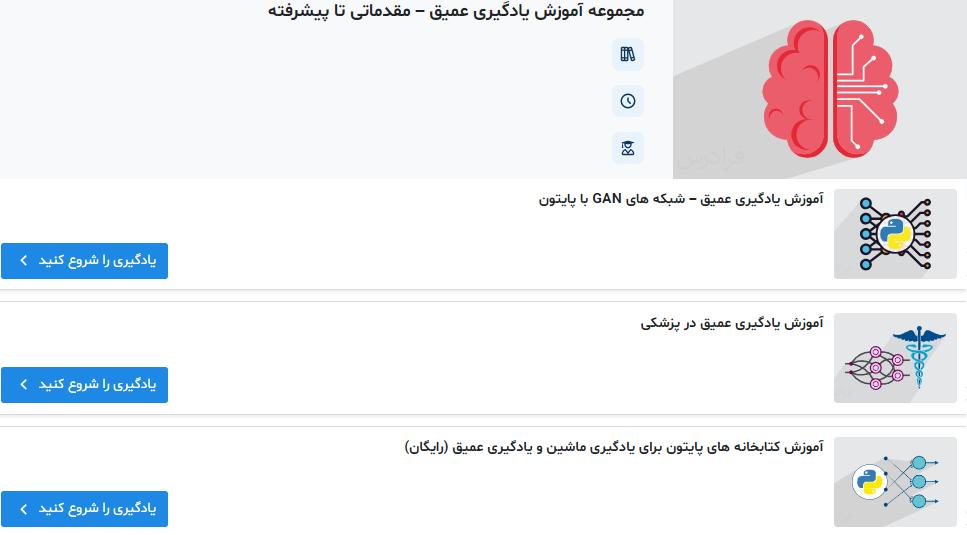 مجموعه آموزش یادگیری عمیق – مقدماتی تا پیشرفته