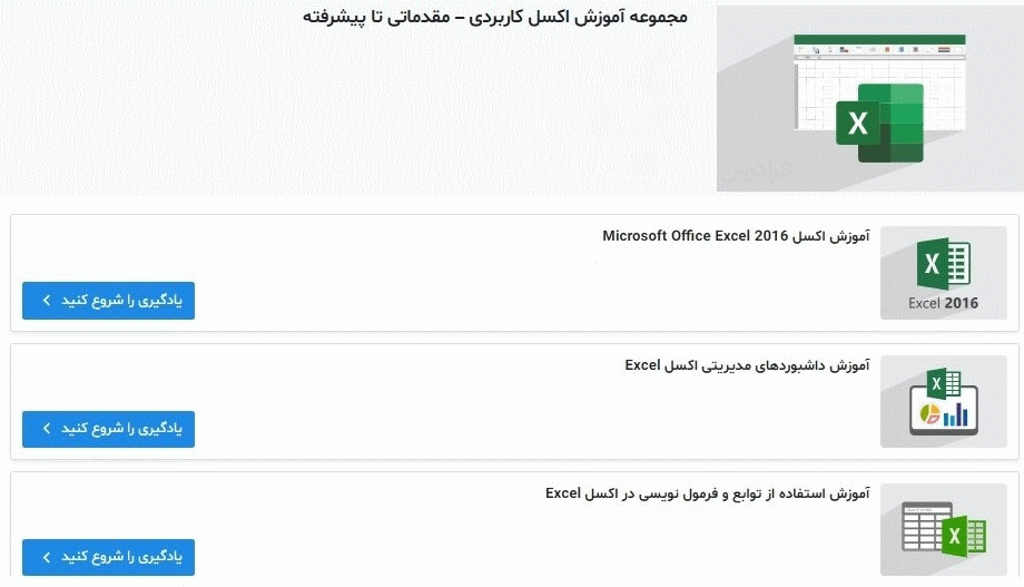 مجموعه فیلم آموزش اکسل در فرادرس- word-counting