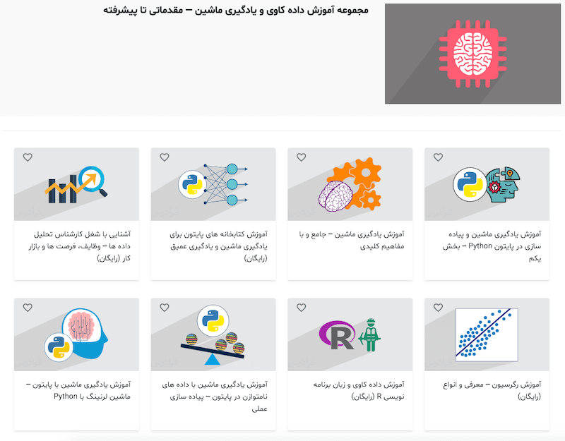 مجموعه فیلم های آموزش یادگیری ماشین مرتبط با فرادرس